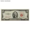1953 $2 Bill Legal Tender Currency Star Note Red Seal AU/CU