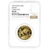 1990 1/2 oz Chinese Gold Panda 50 Yuan Large Date NGC MS 68