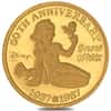 1/4 oz Proof Gold Snow White Disney Round (w/Box & COA)