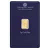 1 gram Britannia Gold Bar Best Wishes .9999 Fine (In Assay)