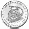 1 oz Don't Tread On Me Silver Round .999 Fine