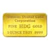1 oz Heraeus Dental Corporation Gold Bar .9999 Fine
