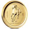 2002 1/10 oz Gold Lunar Horse BU Australia Perth Mint Series I