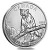 2012 1 oz Silver Canadian Cougar - Wildlife Series