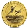 2016 1/10 oz Gold Tuvalu Pearl Harbor Perth Mint .9999 $15 Coin BU