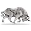 2021 Chad 1 oz Silver Bull Shaped Antiqued High Relief Coin (w/Box)