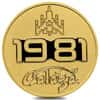 2021 Niue 1 oz GALAGA™ 40th Ann. Gold Coin BU (w/Box & COA)
