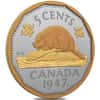 2023 Canada 2 oz Proof Silver 1947 Maple Leaf Mark 5-Cent Coin