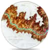 2023 Cook Islands 5 oz Silver Topography Grand Canyon Coin