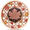 2023 Solomon Islands 2 oz Silver Filigree Maple Leaf Coin