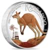 2024 1 oz Proof Colorized Silver Australian Kangaroo Perth Mint