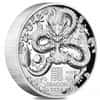 2024 1 oz Proof High Relief Silver Lunar Dragon Perth Mint