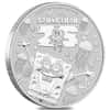 2024 1 oz Tuvalu SpongeBob SquarePants™ 25th Ann. Silver Coin BU