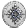 2024 Canada 1 oz Sapphire Jubilee Snowflake Brooch Silver Coin