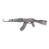 2024 Chad 2 oz Silver Assault Rifle Antiqued Shaped Coin .999 Fine