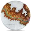 2024 Cook Islands 1 Kilo Silver Topography Grand Canyon Coin
