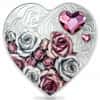 2024 Cook Islands 20 gram Proof Silver Brilliant Love Roses Coin