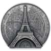 2024 Cook Islands 5 oz Silver Eiffel Tower Coin .9999 Fine