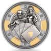 2024 Palau 1 oz Silver Poker Card Guard Coin .9999 Fine