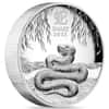 2025 1 oz Proof High Relief Silver Lunar Snake Australian Perth Mint