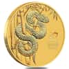 2025 2 oz Gold Lunar Snake BU Australian Perth Mint