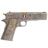 5 oz Silver Gun Shaped .45 Caliber Pistol Antiqued .999 Fine (w/Box)