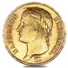 France Gold 40 Francs Napoleon I Avg Circ AGW .3734 (Random Year, 1806 - 1813)