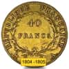 1804-1805 France 40 Francs Napoleon I Gold Coin Abrasions (Random)