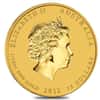 2012 1/10 oz Gold Lunar Year of The Dragon BU Australia Perth Mint In Cap