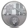 2021 3 oz Proof Silver Real Heroes - Firefighter Cook Islands Coin .999 Fine (w/Box & COA)