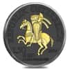 2019 1 oz Austrian Silver Robin Hood Coin .999 Fine Black Ruthenium 24K Gold Edition (w/Box & COA) - 825th Anniversary of the Austrian Mint