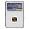 1992 P 1/10 oz $5 Proof Gold American Eagle NGC PF 69 UCAM Mint Error (Rev Struck Thru)