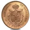 1878 (1962) DE-M Spain 10 Pesetas Gold Coin Restrike AGW .0933 oz AU/BU