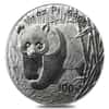 2002 1/10 oz Platinum Chinese Panda 100 Yuan 20th Anniv Commemorative (Scruffy)