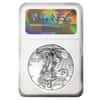 2017 1 oz Silver American Eagle NGC MS 69 ER Mint Error (Reverse Struck Thru) #3