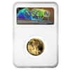 1989 P 1/4 oz $10 Proof Gold American Eagle NGC PF 69 UCAM Mint Error (Rev Struck Thru)