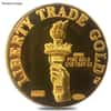 1/10 oz Johnson Matthey MTB Liberty Trade Gold Round .9999 Fine