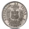 Chile One Peso Silver Coin Circ ASW 0.7234 oz (Random Year, 1867-1891)