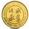 1986 1/10 oz Singapore 10 Singold Year of the Tiger Gold Proof-Like Coin (Sealed)