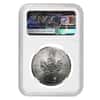2019 1 oz Canadian Silver Maple Leaf NGC MS 66 Mint Error (Obv Struck Thru)