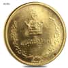 1967 (SH 1346) Mohammad Reza Pahlavi Coronation Gold Medal AU/BU AGW .3038 oz