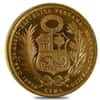 Peru 50 Soles Gold Coin AGW .6772 oz AU/BU (Random Year, 1950-1970)