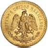 1922 Mexico 50 Pesos Gold Coin BU