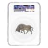2021 Chad 1 oz Silver Bull Shaped Coin Serial #5 NGC MS 70 FDOI Antiqued High Relief