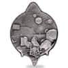 2022 Chad 1 oz Silver Bitcoin Rocket Shaped Antiqued High Relief Coin .999 Fine (w/Box)