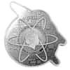 2021 Solomon Islands 1 oz Retrofuturism Rocket Shaped Silver Coin .9999 Fine (w/Box & COA)