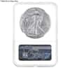 2021 1 oz Silver American Eagle Type 2 NGC MS 69 ER Eagle Label Mint Error (Obv Struck Thru)
