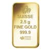2.5 gram Gold Bar PAMP Suisse Lady Fortuna Veriscan .9999 Fine (In Assay)