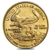 1986 1/10 oz $5 Gold American Eagle First Day of Issue Oct 20 1986 w/Official Mail Stamp