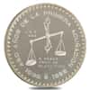 1986 5 oz Mexico Balancing Scale Silver Round .999 Fine
